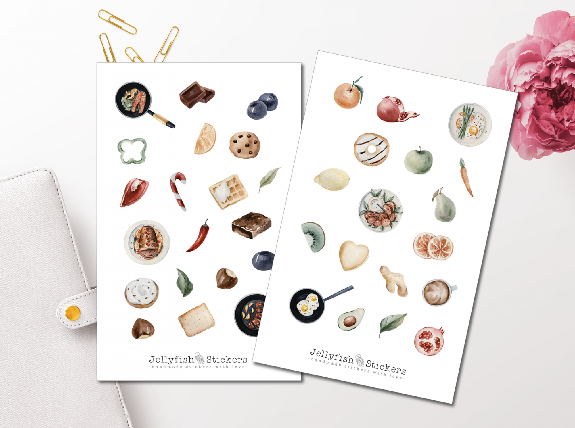 Winter Kochen Sticker Set
